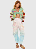 Ibiza Crochet Crop Cardigan - Mint