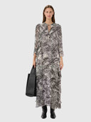 Lyon Dress – Black Wavy Structure
