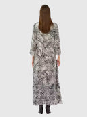 Lyon Dress – Black Wavy Structure