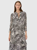 Lyon Dress – Black Wavy Structure
