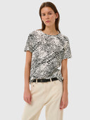 Alma Print T Shirt – Black Wavy Structure