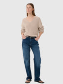 Darlina Core Straight Jeans – Washed Medium Blue Denim