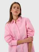 Lelo Oversize Poplin Shirt – Candy Pink