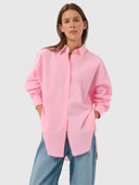 Lelo Oversize Poplin Shirt – Candy Pink