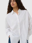 Lelo Oversize Poplin Shirt – Pure White