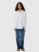 Lelo Oversize Poplin Shirt – Pure White