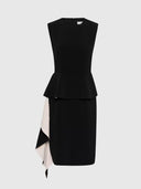 Charleene Fest Flounce Dress - Black