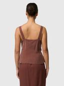 Julien Cupro Blend Lace Cami - Rosewood