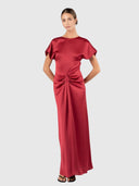 Kiera Dress - Venetian Red
