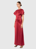 Kiera Dress - Venetian Red