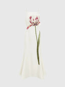 Regina Embellished Wool Blend Midi Dress - Snow