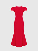 Sofia Puff Sleeve Maxi Dress - Vermilion