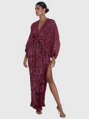 DeLuxe Gown - Wine Shimmer