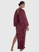 DeLuxe Gown - Wine Shimmer