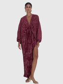 DeLuxe Gown - Wine Shimmer