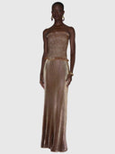 Maya Gown - Suede Shimmer