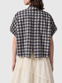 Align Bomber Jacket - Ink Gingham