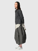 Aspect Skirt - Black Gingham