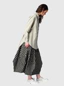Aspect Skirt - Black Gingham