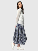 Aspect Skirt - Ink Gingham