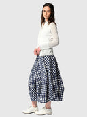 Aspect Skirt - Ink Gingham