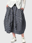 Aspect Skirt - Ink Gingham