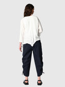 Interim Drawcord Pant - Ink Pinstripe