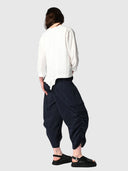Interim Drawcord Pant - Ink Pinstripe