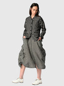 Memoir Jacket - Black Taupe Gingham Check