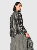 Memoir Jacket - Black Taupe Gingham Check