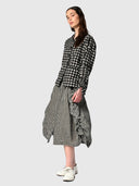 Memoir Jacket - Black Taupe Gingham Check