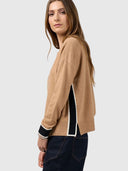 College Sweater - Camel/Black