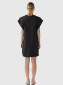 Maria Dress - Black Cotton Tencel