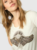 Nadine Deco Tee - Ecru