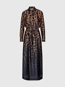 Nakita Maxi Dress - Gradient Navy Leopard