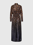 Nakita Maxi Dress - Gradient Navy Leopard