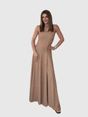 One Shoulder Como Maxi - Honey Gold