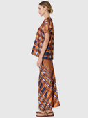 Lattice Skirt - Amber Check