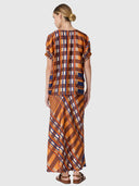 Lattice Skirt - Amber Check