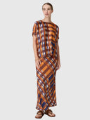 Lattice Skirt - Amber Check