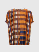 Lattice Top - Amber Check