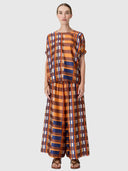 Lattice Top - Amber Check