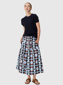 Thyra Drawcord Skirt - Thyra Print