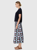 Thyra Drawcord Skirt - Thyra Print