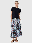 Thyra Drawcord Skirt - Thyra Print