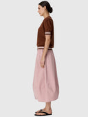 Dahlia Knit Polo - Toffee/Pink