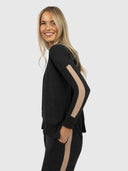 Peyton Hoodie - Charcoal Latte