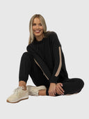 Peyton Hoodie - Charcoal Latte
