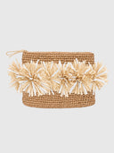 Terra Pompom Clutch – Natural/White