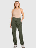 Ponti Panelled Pant - Khaki